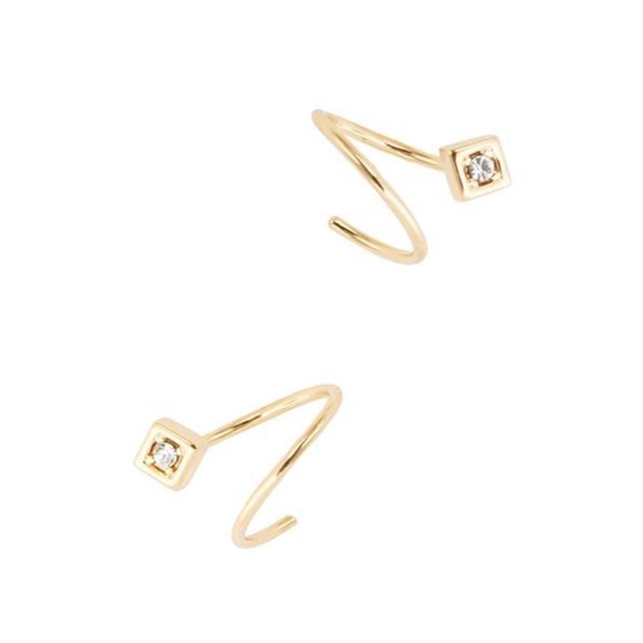 Jules Smith Crystal Wrap Around Earrings - Picture 10 of 10